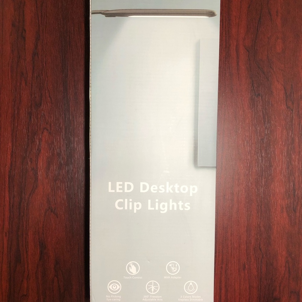 Evilays LED Desk Lamp with Clamp, 360° Flexible Gooseneck Clamp Table Lamp